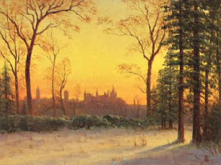 View of the Parliament Buildings from the Grounds of Rideau Halls, Albert Bierstadt